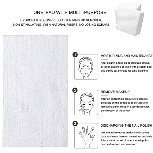 300 Pieces Disposable Esthetic Wipe Non-woven Facial Cleansing Soft Salon and Spa Essentials,Lint-free for Makeup Remove,2"x 2"