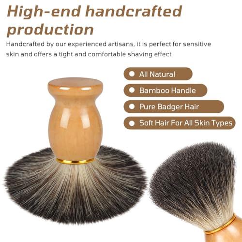 Shaving Brush,Premium Shaving Brushes for Men, Professional Shaving Cream Brush-Soft Bristles for Smooth Shaves, Ideal Men¡¯s Shave Brush for a Luxurious Grooming Experience
