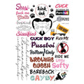 26 x Male Gay Cuck LGBTQ+ Temporary Tattoo