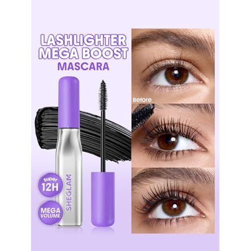 SHEGLAM Lashlighter Mega Boost Mascara Volumizing Defined Lashes