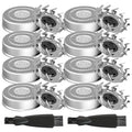 8 Pack Shaver Head Replacement Blade Compatible with Skull Shaver Pitbull Gold PRO, Pitbull Platinum PRO, Pitbull Silver PRO, Diamond PRO Shaver, Head Shavers for Bald Men