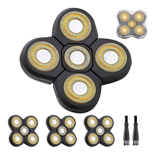 3 PCS Universal 5 Blades Head Shaver Replacement heads for Freebird Head shaver and Other Brand shaver