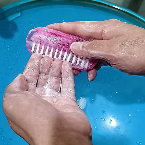 Nail Scrub Brush Handle Grip Foot Brush Fingernail Brush Soft Stiff Bristles Scrubber Nails Toes Cleaning Brush for Men Women Kids,8 PCS