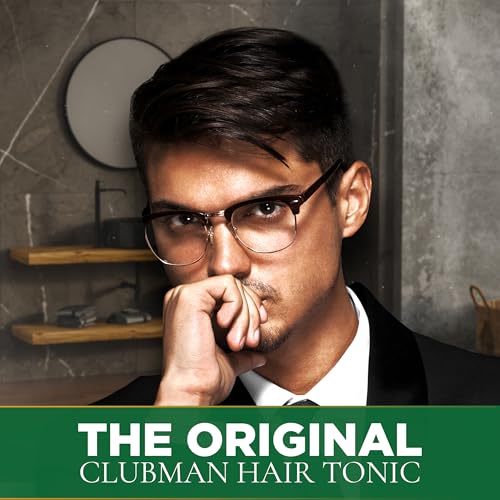 Clubman Pinaud Hair Tonic ? Classic Greaseless Men¡¯s Grooming Hair Tonic for Men, Stimulates Scalp & Revitalizes Hair Without Grease, 12.5 fl oz
