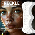 Glitter Freckles Face Tattoo Star Freckles Temporary Tattoos Sparkle Freckles Silver Freckle Tattoo 10 Sheets for Women Girl for Chirstmas Party Festivals (Silver)