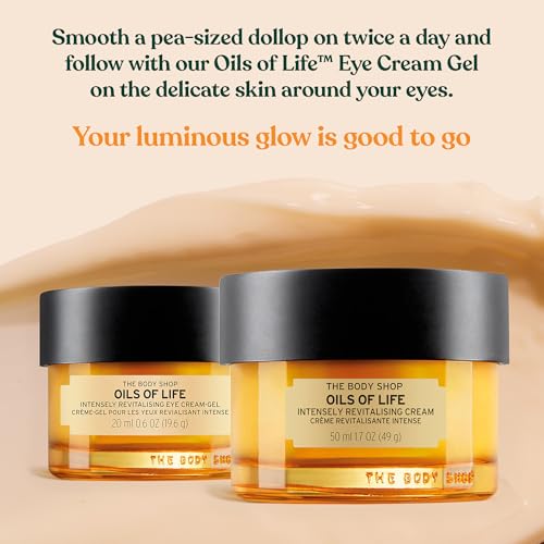 The Body Shop Oils of Life Intensely Revitalizing Cream - Lightweight, Nourishing Cream - Revitalizes Skin - 1.7 Fl Oz