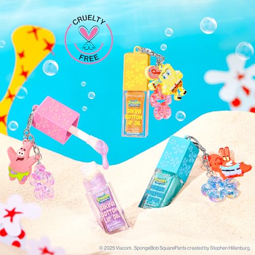 wet n wild Spongebob Bikini Bottom Cooling Lip Oil - I Wumbo, You Wumbo (Pack of 2)