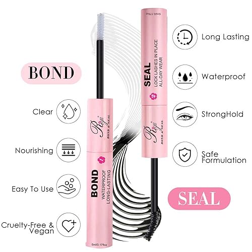 Riya Lash Clusters 12Rows 144Pcs with Strong Hold Bond Seal Lash Glue and Eyelash Extenisons Kit, and Applicator Clusters Lashes Kit 8-16MM D Curl Individual Lashes DIY at Home£¨02£©