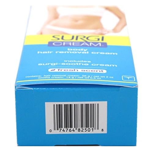 Surgiwax Body Hair Removal Cream, Fresh Scent, 2 Ounce (Pack of 3)