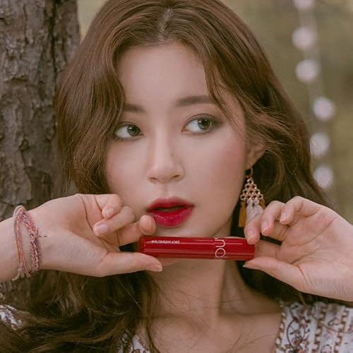 rom&nd Juicy Lasting Tint #12 Cherry Bomb - K-Beauty Vibrant Red Lip Stain for Pure, Glossy, Long-Lasting Hydration & Effortless Natural Radiance