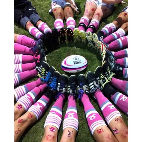 20 Sheets Pink Out Football Breast Cancer Awareness Temporary Tattoos Stickers,144 Pieces Time To Tackle Breast Cancer Themed Tattoos Stickers Party Decoration Supplies favors for Adults