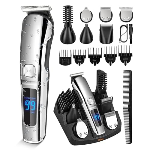 Ufree Beard Trimmer, Electric Razor, Nose Hair Trimmer, Cordless Hair Clippers Shavers, Gifts for Men