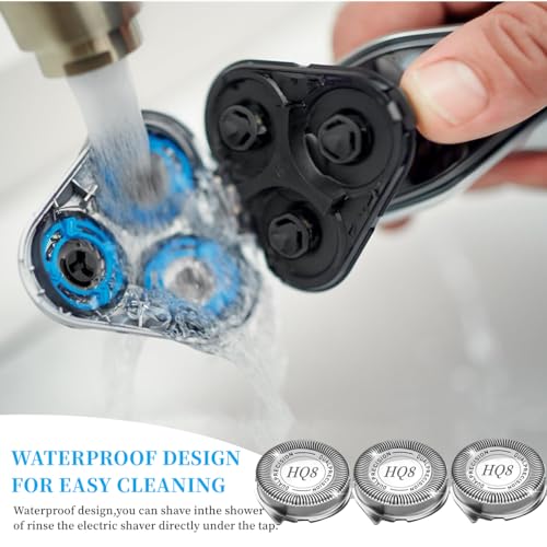 HQ8 Replacement Heads for Philips Norelco Aquatec Shavers PT720 PT730 AT810 AT815 AT830 AT880,HQ8 Blades,6pcs.