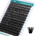 GEMERRY Lash Clusters 280pcs 100D DIY Eyelash Extension D Curl Individual Lash Cluster Natural Eyelash Extension Mixed Tray Reusable Handmade Home Application (100D-0.07D-10-18MIX)