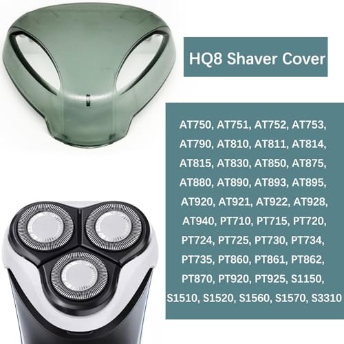 Shaver Head Cover Cap for Shaver, Compatible with Razors HQ8 ATXX and PTXX and Cleaning Brush 1Pack, Razor Cover Cap for ATXX and PTXX Shaver Models PT710, PT715, PT870, PT920, PT925