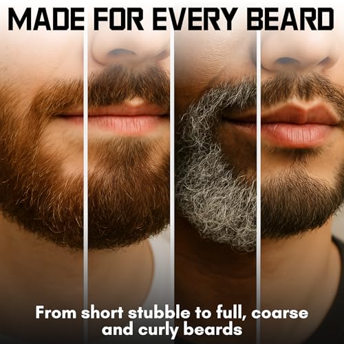 Biotin Beard Conditioner & Softener for Men ? with Aloe Vera & Collagen, Moisturizing Cream for Coarse Dry Hair, Beard and Skin ? Sandalwood Scent Care Leave In Conditioner Alternative for Black Men