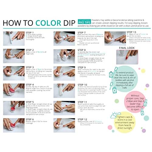 DipWell Acrylic Nail Kit - Clear Acrylic Powder, Liquid, Brush & Powder (Natural, Durable, No UV/LED, Made in USA)