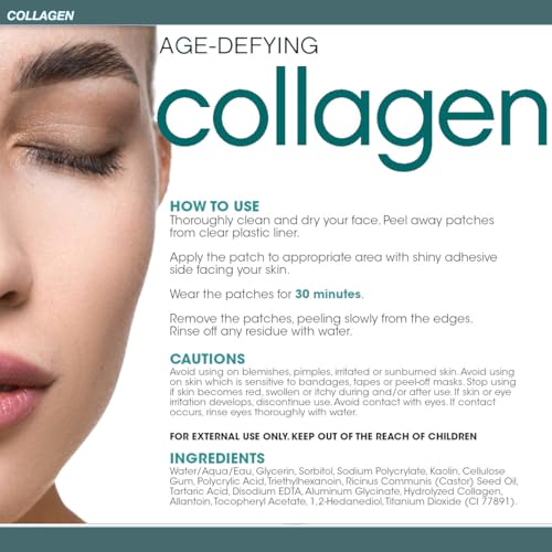 Dermactin Age Defying Collagen Soothing Gel Eye Patches - 6-Count