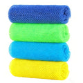 African Net Sponge ? Heavy-Duty Exfoliating Scrubber, Long-Lasting & Quick-Drying, 4 Pieces for Year-Round Use£¨Yellow, Green, Dark Blue, Sky Blue£©