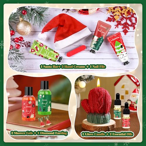 Skincare Advent Calendar 2025 Adult Women -Bath & Body Christmas Bulk Gifts for Mom,Wife,Girlfriend,Coworkers,Beauty Advent Calendar Gifts Basket Set for Christmas Party Favors