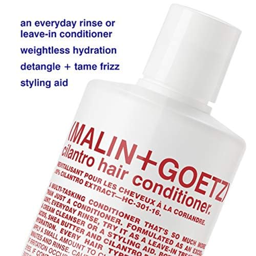 MALIN+GOETZ Cilantro Hair Conditioner | Everyday Essential Conditioner with Cilantro Extract, Shea Butter, Fatty Acids | Hydrates, Detangles, Reduces Frizz | Vegan, Cruelty-Free (8 oz/16 oz/Refill)