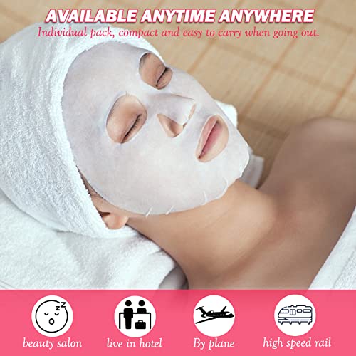 NC 100 pcs Compressed Facial Mask Sheet Skin Care DIY Compressed Disposable Facial Masks Skin Care Face Sheet Facial Paper Natural Cotton Wrapped Paper