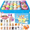Bath Bombs for Kids with Surprise Inside for Girls Boys Toddlers, 20 Pack Organic Kids Bath Bombs with Surprise Inside, Kids Safe Handmade Bubble Bath Fizzies, Ideal Birthday Christmas Gift Set
