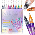12 Colors Nail Art Pens Kit, 0.5mm Precision Nail Art Markers, Quick-Dry Waterproof Nail Polish Pens for DIY Manicure, Drawing & Creative Nail Art Designs