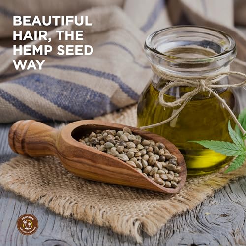 Hemp Hair Conditioner - 8 oz - With Hemp Seed Oil, Coconut Oil & Vitamin E - Keeps Hair Soft & Smooth - Vegan, Cruelty-Free
