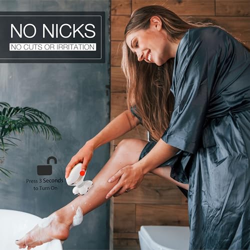 Electric Razors for Women Legs: Rechargeable Shaver with Detachable Head - Waterproof Wet Dry Lady Hair Remover - Applicable to Legs and Arms