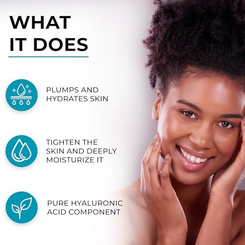 JA'ORA Skin Effective Hyaluronic Acid Serum, 60ML - Anti-Aging with Aloe Vera & Vitamin E, Hydrating, Firming, Brightening for Even Skin Tone & Wrinkle Care
