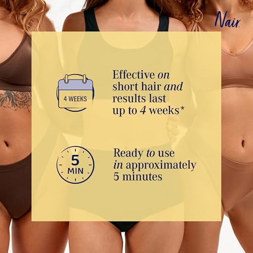 Nair Cire Divine Microwaveable Body Hair Removal Wax Kit (Tahitian Gardenia, 400g/14oz)