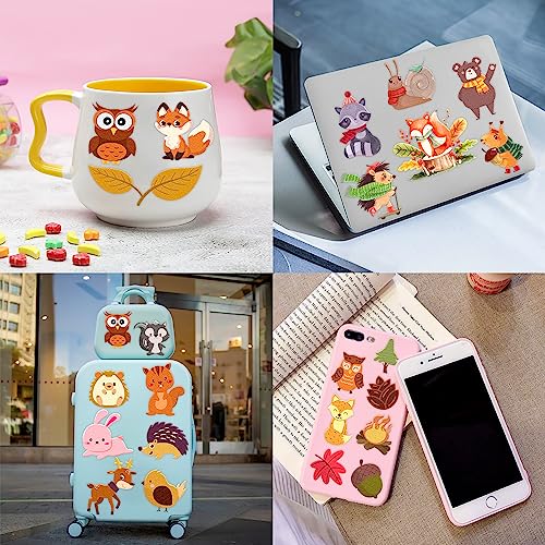96PCS Woodland Animal Pre-Cut Temporary Tattoos for Kids - Cute Forest-Themed Party Favors, Perfect for Birthday Parties, School Prizes, Autumn Celebrations