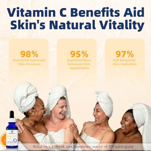 Vitamin C Serum 20%, Professional Vitamin C Face Serum Anti Aging Skin Care, Enhance Skin Radiance Reduce Fine Lines & Wrinkles for Women