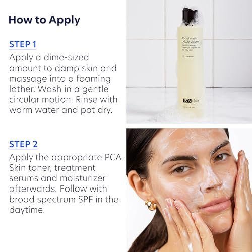 PCA SKIN Hydrating Face Wash for Oily Skin, Gentle Face Cleanser, Minimizes Breakouts, 7 fl oz Bottle