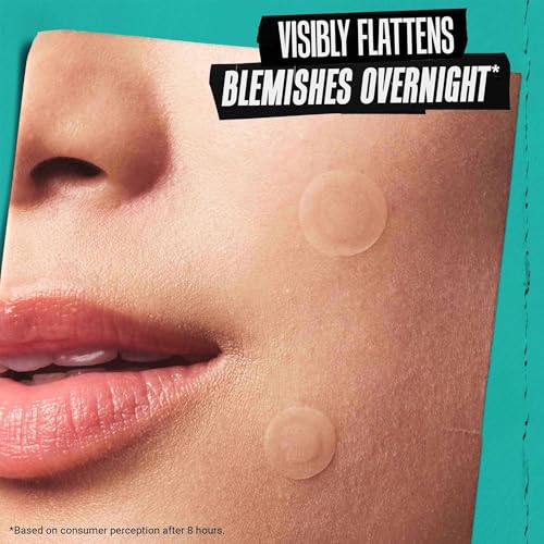 Kiehl's Overnight Pimple Patches - Truly Targeted Invisible Hydrocolloid Blemish Patch, Absorbs Oil and Gunk, Treatment for Whiteheads and Zits, Shrinks Breakouts (22 Count)