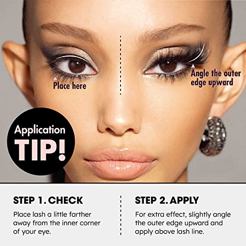 i-ENVY 2 Pairs False Eyelashes Feline Vibe Cat and Fox Eye Lifting Look, Dramatic Lashes (03)