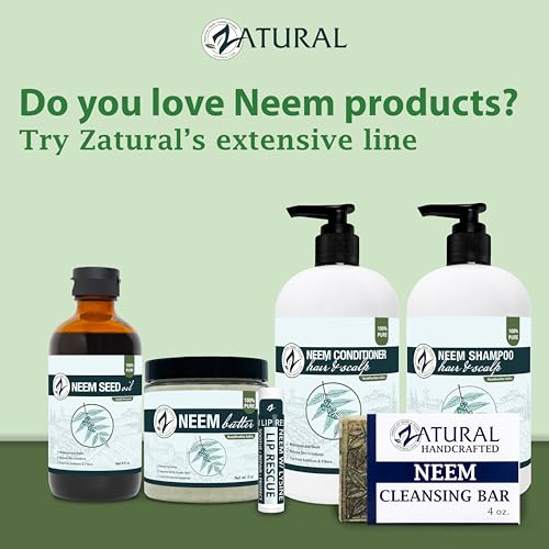 Zatural Neem Hand & Body Lotion | Daily Skin Moisturizer with Botanical Extracts | Conditioning Formula for Softness and Smoothness (8 Fl Oz)
