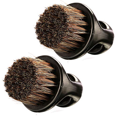 2-Pack Beard Brush for Men - Men's Beard Brush (Essential Tool For Professional Barbering & Grooming Services), Brush Neck Face Duster Brush for Hairdressing Salon Household