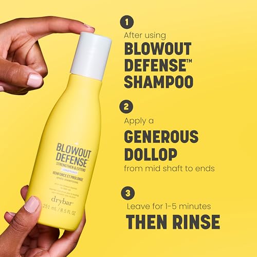 Drybar Blowout Defense Strengthen & Extend Conditioner, Lightweight Texture, Hydrates, Detangles, Reduces Breakage, No Build-Up, Long-Lasting Blowouts