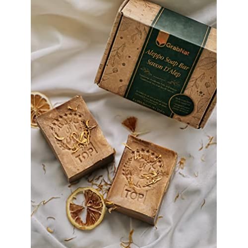 Traditional Ghar Soap 2-Pack | Handmade with Olive and Laurel Oils | Gentle, All-Natural Soap for Face & Body & Hair, Suitable for All Skin Types | 70% Olive Oil & 30% Laurel Oil (2x180g / 2x6.34oz)