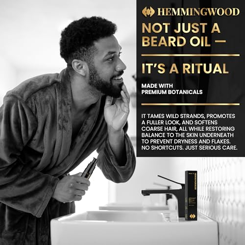 Beard Oil for Men ? Oud, Sandalwood & Cedarwood Scent ? Softens, Nourishes & Reduces Itch ? Lightweight, Non-Greasy Formula with Jojoba & Argan Oil ? Made in USA, 1 fl oz