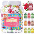 180 Pack Mini Lip Balm Bulk, Natural Lip Balm with Vitamin E & Beeswax, Moisturizing Lip Care for Dry Lips, Perfect for Party Favors, Care Packages & Small Gifts