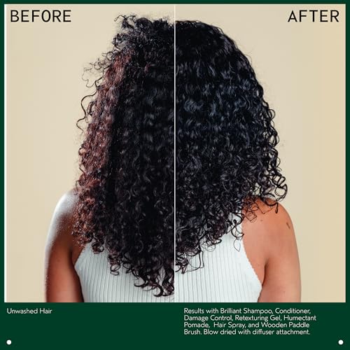 Aveda Brilliant Humectant Pomade | Enhances Curl | Adds Shine and Definition | for Wavy, Curly & Coily Hair Types | Jasmine, Rose, Clove Aroma | 2.5 Ounce