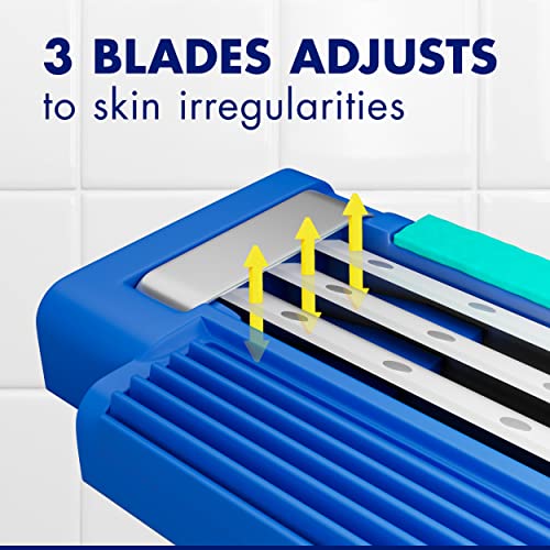Gillette Sensor3 Simple Men¡¯s Disposable Razors, 8 Count (Pack of 2) Blue