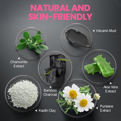 Valentine 's Day Gift Carbonated Bubble Clay Mask -Exfoliation Face Mask | Detoxing Clay Mask for Blackhead Removal,Dull Skin,Skincare Facial Mask for Controlling Oil and Refining Pores