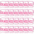 Kacctyen 24 Pcs Dance Makeup Bag Pink Team Gifts Bulk for Ballerina Lover 7 x 4.7 x 2.4 Dance Cosmetic Bag Snack PVC Case Clear Toiletry Zipper Pouch for Women Valentines Cheer Cheerleader Gift
