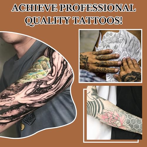 2PCS Tattoo Stencil Transfer Gel Solution, 8oz Tattoo Transfer Gel for Stickers Paper, Stencil Magic Cream for Tattoo Artists & Beginners, Temporary Supplies