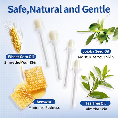 Beauty7 Nose Wax Kit, Ready to Use Waxing Sticks- Nose and Ear Epilation, Easy to Use, Safe and Natural Hair Removal Kit- 16 Wax Sticks