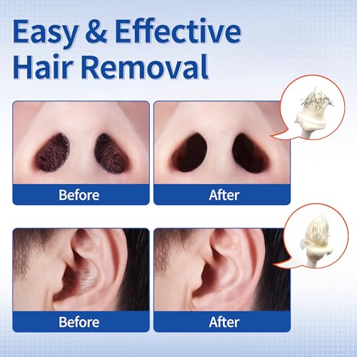 Beauty7 Nose Wax Kit, Ready to Use Waxing Sticks- Nose and Ear Epilation, Easy to Use, Safe and Natural Hair Removal Kit- 16 Wax Sticks